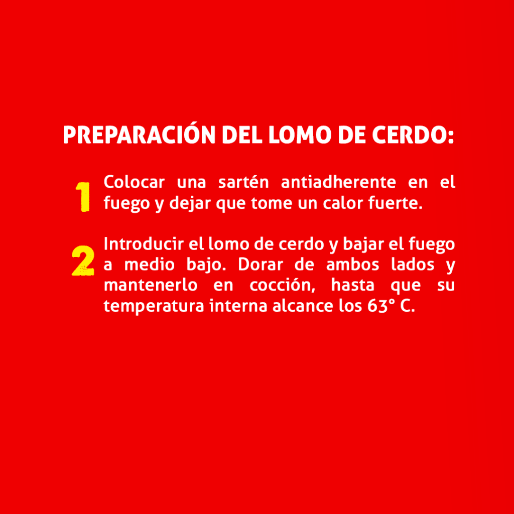 Preparacion del Lomo de Cerdo en Salsa de Peras