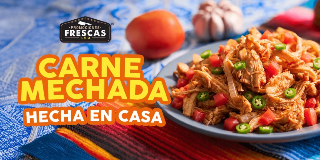 Carne mechada casera servida